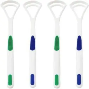 Sellsworld Tongue Cleaner Brush Scraper Set Of 4 pcs(multi colour)