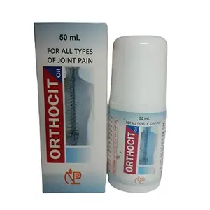 Orthocit Oil 50ml Roll on ||Pain Relief Oil For Joint Pain Muscle Pain Knee Pain Shoulder Pain Back Pain Ayurvedic Herbal Joint and Muscular Pain Relief Massage Oil
