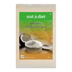 nutndiet Fresh and Organic Coconut Flour | Vegan | Gluten-Free | Non-GMO| 1kg