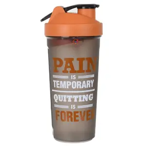 Fun Homes Protein Shaker - 800 ml for Whey Proteins and Preworkouts 100% Leak Proof (Orange) Standard