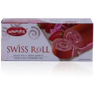 Winkies Swiss Roll - Strawberry 185g Pack