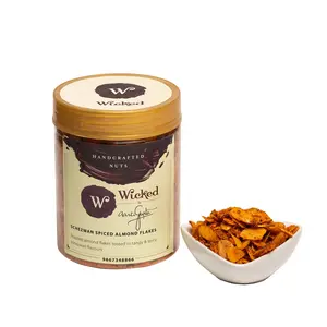 Wicked Roasted Almond Blanched Flakes || Chinese Schezwan Flavour (300gm)