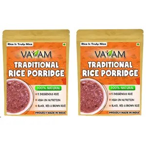 Vayam Traditional Rice Porridge (400 g * 2) - 100% Natural NO Preservatives / NO Synthetic Colours / NO Artificial Flavours / NO Added Sugar