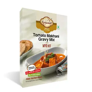 Tomato Makhani Gravy Mix (Veg 100g. Mix Upto 4 Servings) Ready to Cook Gravy Paste Instant Food Mix Gravy Paste Indian and Mughlai Delicacies MYO No Artificial Colour No Preservatives