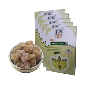 US24 Bfit Dry Amla Candy Premium Sweet Indian Gooseberry Vaccum Packed (SWEET 200GM X 5)