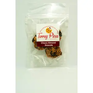TORREY PINES FOODS Choco Almond Granola Bar Workout Energy Snack Bar with Dark Chocolate Chips and Almonds (No Added Sugar) - 100 GMS