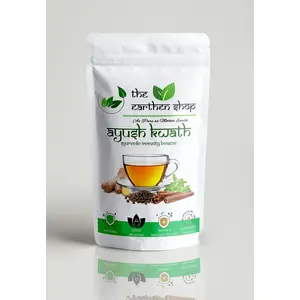 The Earthen Shop Ayush Kwath Immunity Booster Powder (Churna/Kadha) - For Adults Kids Men Women | Herbal Tea (Tulsi Dalchini Saunth Kali Mirch) (200g)