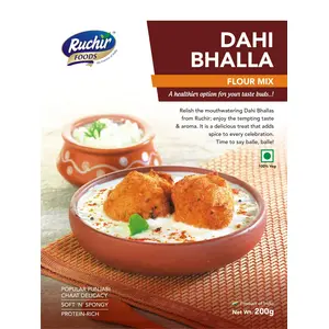 Ruchir Foods Dahi Bhalla - 200 Grams Flour Mix Instant Mix