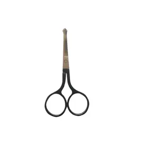 Professional Safety Grooming Scissors for Personal Care Facial Hair Removal and Ear Nose Eyebrow Trimming Stainless Steel Fine Straight Tip Scissors Men
