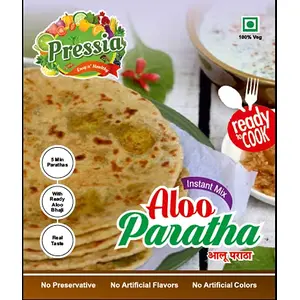 Pressia Aloo Paratha Healthy Instant Ready to cook Home made 200gm x 2 (Pack of 2)