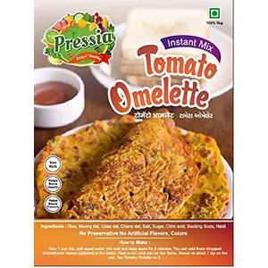 Pressia Tomato Omlette Mix Instant Ready to cook Home made snacks 200gm x 2 (Pack of 2)