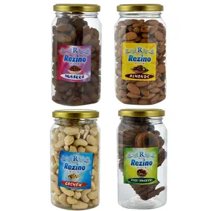 REZINO NATURAL FOODS DRY FRUIT COMBO 250 GM EACH Almonds CashewsAnjeer(Fig) Munakka (4 x 250 g) 1kg