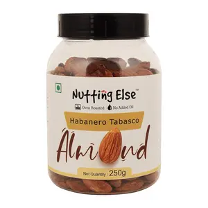 Nutting Else Habanero Tabasco Almond 250 g - Healthy Snack  No Added Oil Oven Roasted (NUTE005)