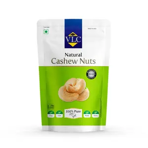 Natural Unroasted Premium Large Size Cashews W240 Grade 250gms