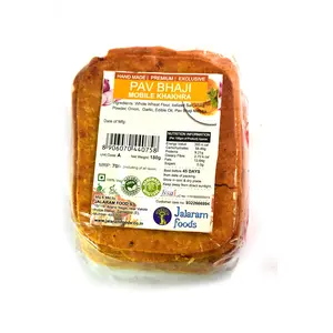 Jalaram Foods Mobile Khakhra - Pav Bhaji 180gm*4= 720gm (Combo Pack of 4)
