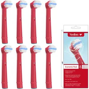 VINFANY 8pcs Kid's Toothbrush Head for Oral B Children Replacement Brush Heads for Braun Electric Rechargeable Toothbrush Compatible Sensitive Clean Professional Care Advanced Power Floss