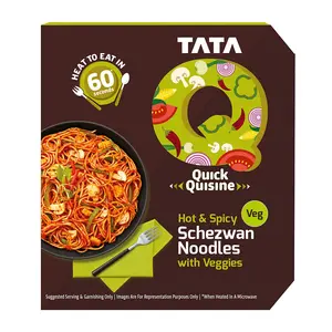 Tata Q Ready to Eat Hot & Spicy Schezwan Noodles with Veggies - 290g