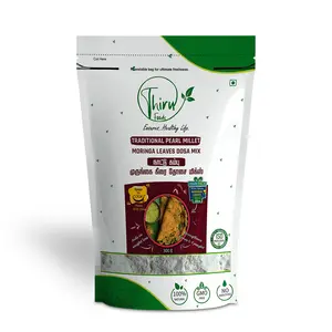 Thiru Foods Traditional Pearl Millet Moringa Leaves Dosa Instant Mix (300 Grams) | Healthy Breakfast