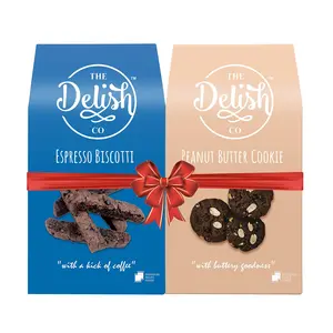 The Delish Co - Espresso Biscotti & Peanut Butter Cookie Combo 290 g