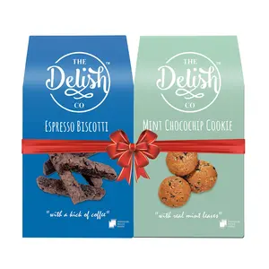 The Delish Co - Espresso Biscotti & Mint Chocochip Cookie Combo 290 g