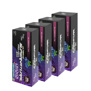 Pour Vous Chocolatier New Ultimate Supernatural Protein Bar (20g Protein) Snack Blueberry Pie Pack of 4 Protein Bars 60gm per bar