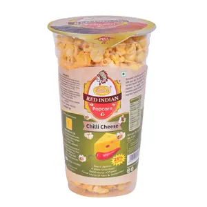 Red Indian Chilly Cheese Popcorn 180 g Pack of 6