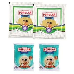 POPULAR APPALAM Combo Pack- Export Thicker (2 x 200G) & No.1 80G (2 x 80G) Pack of 4 - 560G