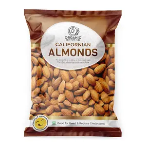 Organic Nuts 100% Natural Premium Californian Almonds Value Pack Pouch 250g