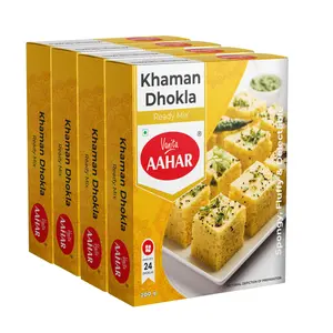 Vanita AAHAR Khaman Dhokla Mix 800 g (Pack of 4 200g x 4)