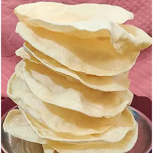 Sri Ayyappa PLAIN APPALAM-450 g- Traditional Homemade Fryums/ Papad/ Appalam (150 g x 3 Pack)