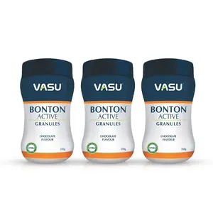 Trichup Vasu Healthcare Bonton Active Granules for Strong and Healthy Bones 250 gm (Pack of 3)