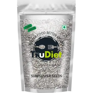 TRUDIET Organics Sunflower Seeds - Protein and Fibre Rich Superfood  250g  A Healthy Diet Solution