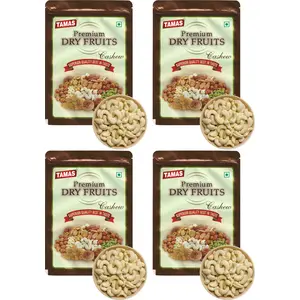 Tamas DRY FRUITS Premium Fresh Whole Cashews Nut (Kaju) 250Gx4 pouch