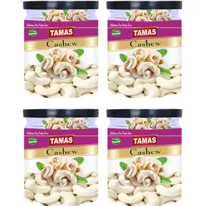 Tamas DRY FRUITS Premium Fresh Whole Cashews Nut (Kaju) 250Gx4