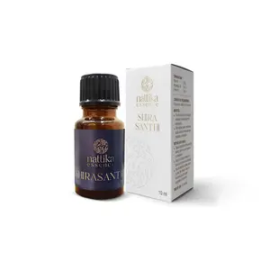Shirasanthi - Calming Ayurvedic Essential Oil Blend by Nattika Essence - 10 ml - Basil Rosemary Cedar - Manage Migraine and Headache
