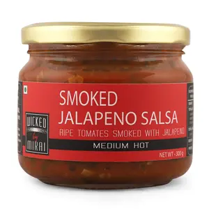 Smoked Jalapeno Salsa - All Natural Preservative Free and Gluten Free - 300 g - WICKED GOURMET KITCHEN by MIRAI