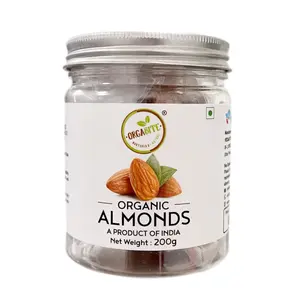 Orgabite Organic Almonds 200g - Organic Badam