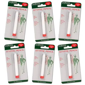 Pinaud Clubman styptic pencil for nick relief - 0.33 oz 6 pack