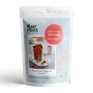 Plant Power Jalepeno Almonds coated with Ragi flour and Pea protein(250 g)