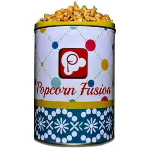 Popcorn Fusion - Healthy Tasty Popcorn 1 Tin Jar Pizza Italiano Maxx Flavour Ready to Eat Snacks 100gm