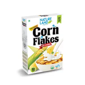 Natureland Organics Corn Flakes 200 Gm - Organic Healthy Flakes