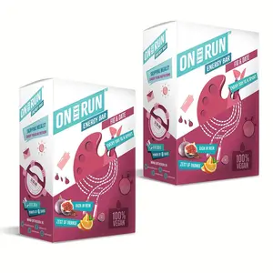 ON THE RUN Fig and Date Energy Bar (Pack of 12 X 30 g Each)
