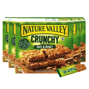 Nature Valley Crunchy Oats and Honey Pack of 5 Pouch 5 x 210 g