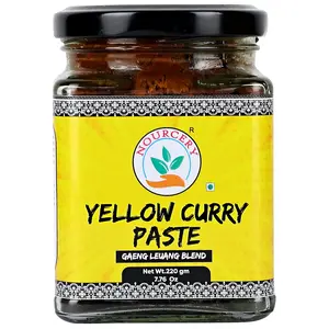 Nourcery Thai Yellow Curry Paste 220g Jar [GAENG LEUANG Blend]