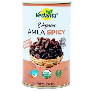 Vedanta Organic Amla Chatpata Candy - Rich in Vitamin C - Boosts Immunity and Digestion 300g | (Pack of 2)