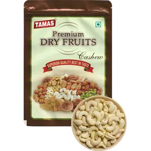 Tamas DRY FRUITS Premium Fresh Whole Cashews Nut (Kaju) 250G pouch