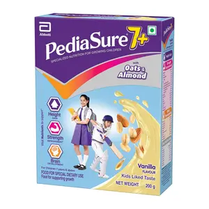 Pediasure 7 Plus Oats & Almond Nutrition Drink Powder - 200g (Vanilla Flavour)
