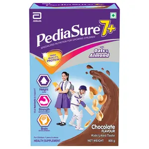 Pediasure 7+ Specialized Nutrition Drink Powder for Growing Children Chocolate Flavour 800 gm
