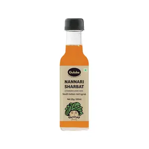 Gulabs Mini Nannari Syrup for Sharbat mocktails cocktails (Pack of 4 100ml each) No Artifical Essensce