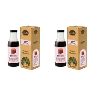 Gulabs Kokum syrup for sharbat mocktails cocktails (Pack of 2 500ml each) No Artifical Essensce